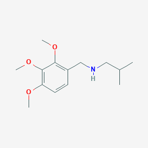 molecular formula C14H23NO3 B3164523 (2-甲基丙基)[(2,3,4-三甲氧基苯基)甲基]胺 CAS No. 893574-83-9