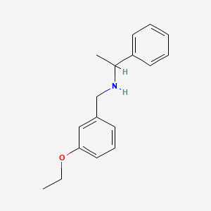 molecular formula C17H21NO B3164525 N-(3-Ethoxybenzyl)-1-phenyl-1-ethanamine CAS No. 893574-84-0