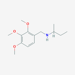 molecular formula C14H23NO3 B3164547 (Butan-2-yl)[(2,3,4-trimethoxyphenyl)methyl]amine CAS No. 893574-98-6