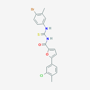 molecular formula C20H16BrClN2O2S B316455 N-[(4-bromo-3-methylphenyl)carbamothioyl]-5-(3-chloro-4-methylphenyl)furan-2-carboxamide 