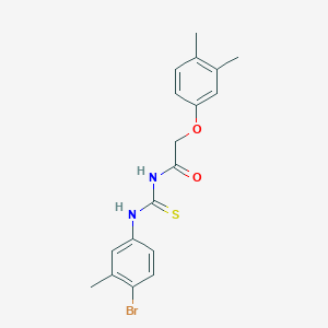 molecular formula C18H19BrN2O2S B316456 N-(4-bromo-3-methylphenyl)-N'-[(3,4-dimethylphenoxy)acetyl]thiourea 