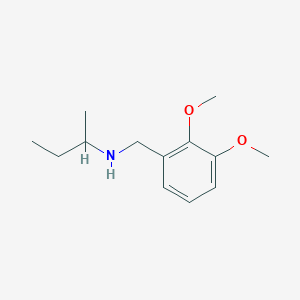 molecular formula C13H21NO2 B3164570 （丁烷-2-基）[(2,3-二甲氧基苯基）甲基]胺 CAS No. 893576-87-9