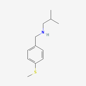 molecular formula C12H19NS B3164604 (2-Methylpropyl)({[4-(methylsulfanyl)phenyl]methyl})amine CAS No. 893589-89-4