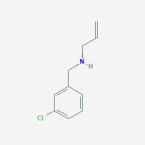 molecular formula C10H12ClN B3164610 [(3-Chlorophenyl)methyl](prop-2-en-1-yl)amine CAS No. 893591-54-3
