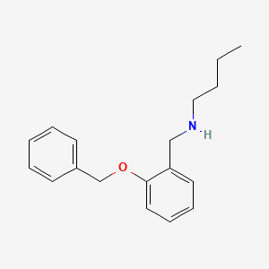 molecular formula C18H23NO B3164626 {[2-(苄氧基)苯基]甲基}(丁基)胺 CAS No. 893609-23-9