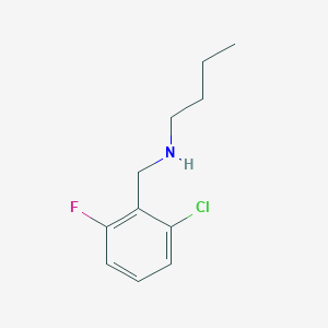 molecular formula C11H15ClFN B3164630 Butyl[(2-chloro-6-fluorophenyl)methyl]amine CAS No. 893610-81-6