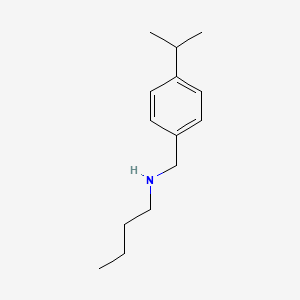 molecular formula C14H23N B3164638 Butyl({[4-(propan-2-yl)phenyl]methyl})amine CAS No. 893611-69-3