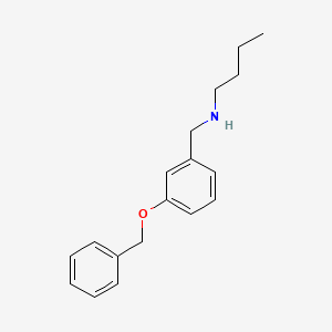 molecular formula C18H23NO B3164649 {[3-(苄氧基)苯基]甲基}(丁基)胺 CAS No. 893611-90-0