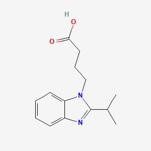 molecular formula C14H18N2O2 B3164664 4-(2-Isopropyl-benzoimidazol-1-yl)-butyric acid CAS No. 893631-66-8