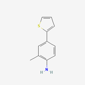 molecular formula C11H11NS B3164670 2-Methyl-4-thien-2-ylaniline CAS No. 893639-60-6