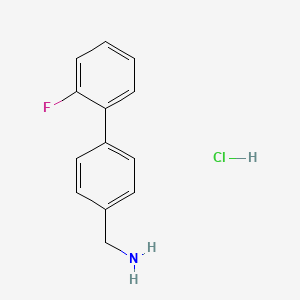 molecular formula C13H13ClFN B3164701 c-(2'-Fluorobiphenyl-4-yl)methylamine hydrochloride CAS No. 893649-05-3