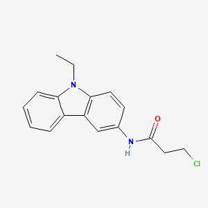 molecular formula C17H17ClN2O B3164728 3-氯-N-(9-乙基-9H-咔唑-3-基)丙酰胺 CAS No. 893725-95-6
