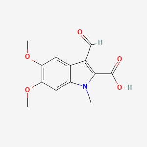 3-formyl-5,6-dimethoxy-1-methyl-1H-indole-2-carboxylic acid