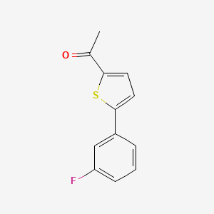 molecular formula C12H9FOS B3164760 1-[5-(3-Fluorophenyl)-2-thienyl]ethanone CAS No. 893735-08-5