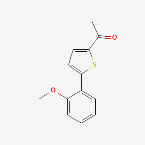 molecular formula C13H12O2S B3164762 1-[5-(2-Methoxyphenyl)-2-thienyl]ethanone CAS No. 893735-13-2