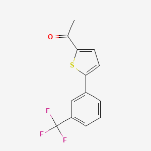 B3164774 2-Acetyl-5-[3-(trifluoromethyl)phenyl]thiophene CAS No. 893735-18-7