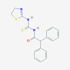 molecular formula C18H17N3OS2 B316478 N-(4,5-dihydro-1,3-thiazol-2-yl)-N'-(diphenylacetyl)thiourea 