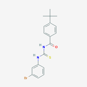 molecular formula C18H19BrN2OS B316481 N-[(3-bromophenyl)carbamothioyl]-4-tert-butylbenzamide 