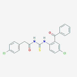 N-(2-benzoyl-4-chlorophenyl)-N'-[(4-chlorophenyl)acetyl]thiourea