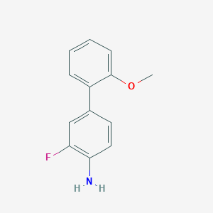 molecular formula C13H12FNO B3164863 3-Fluoro-2'-methoxy[1,1'-biphenyl]-4-amine CAS No. 893739-79-2