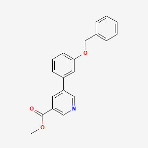 molecular formula C20H17NO3 B3164865 Methyl 5-[3-(Benzyloxy)phenyl]nicotinate CAS No. 893740-30-2