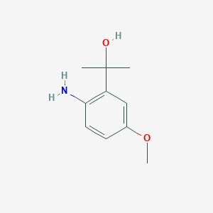 molecular formula C10H15NO2 B3164982 2-(2-Amino-5-methoxyphenyl)propan-2-ol CAS No. 89433-06-7