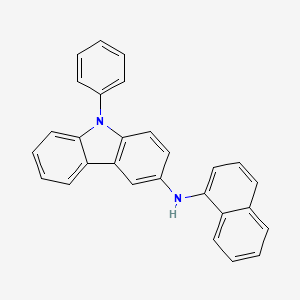 9H-Carbazol-3-amine, N-1-naphthalenyl-9-phenyl-