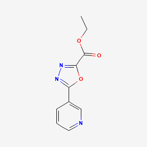 molecular formula C10H9N3O3 B3165009 Ethyl 5-(pyridin-3-yl)-1,3,4-oxadiazole-2-carboxylate CAS No. 89546-91-8