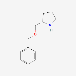 molecular formula C12H17NO B3165045 (S)-2-(Benzyloxymethyl)pyrrolidine CAS No. 89597-97-7