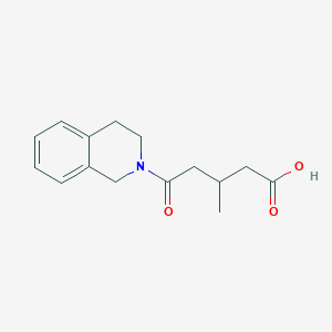 molecular formula C15H19NO3 B3165048 5-(3,4-dihydroisoquinolin-2(1H)-yl)-3-methyl-5-oxopentanoic acid CAS No. 896088-40-7