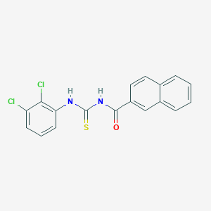 molecular formula C18H12Cl2N2OS B316506 N-[(2,3-dichlorophenyl)carbamothioyl]naphthalene-2-carboxamide 