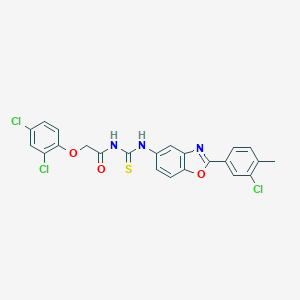 N-{[2-(3-chloro-4-methylphenyl)-1,3-benzoxazol-5-yl]carbamothioyl}-2-(2,4-dichlorophenoxy)acetamide
