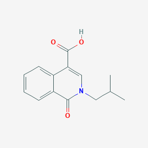 molecular formula C14H15NO3 B3165129 2-(2-Methylpropyl)-1-oxo-1,2-dihydroisoquinoline-4-carboxylic acid CAS No. 896630-65-2