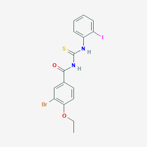 3-bromo-4-ethoxy-N-[(2-iodophenyl)carbamothioyl]benzamide