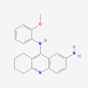 molecular formula C20H21N3O B3165132 N~9~-(2-methoxyphenyl)-5,6,7,8-tetrahydroacridine-2,9-diamine CAS No. 896630-90-3