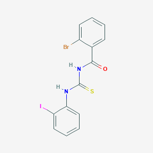 molecular formula C14H10BrIN2OS B316514 2-bromo-N-[(2-iodophenyl)carbamothioyl]benzamide 