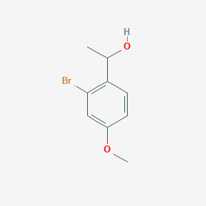 molecular formula C9H11BrO2 B3165154 1-(2-Bromo-4-methoxyphenyl)ethan-1-ol CAS No. 89691-60-1