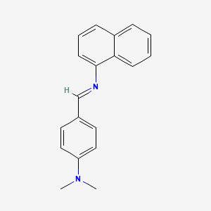 molecular formula C19H18N2 B3165161 N-{(E)-[4-(dimethylamino)phenyl]methylidene}naphthalen-1-amine CAS No. 897-56-3