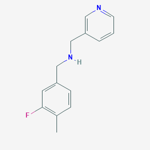 molecular formula C14H15FN2 B3165168 (3-Fluoro-4-methylbenzyl)(pyridin-3-ylmethyl)amine CAS No. 897094-14-3