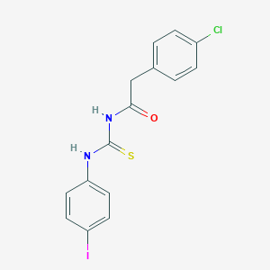 molecular formula C15H12ClIN2OS B316517 N-[(4-chlorophenyl)acetyl]-N'-(4-iodophenyl)thiourea 