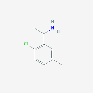 molecular formula C9H12ClN B3165178 1-(2-Chloro-5-methylphenyl)ethan-1-amine CAS No. 897552-32-8