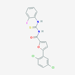 molecular formula C18H11Cl2IN2O2S B316519 5-(2,5-dichlorophenyl)-N-[(2-iodophenyl)carbamothioyl]furan-2-carboxamide 