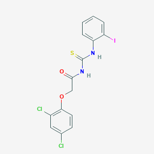 molecular formula C15H11Cl2IN2O2S B316520 2-(2,4-dichlorophenoxy)-N-[(2-iodophenyl)carbamothioyl]acetamide 