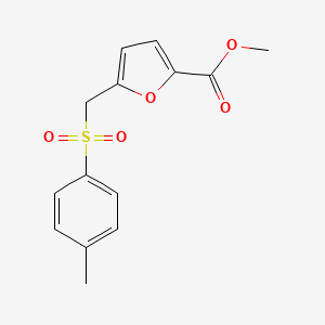 Methyl 5-{[(4-methylphenyl)sulfonyl]methyl}-2-furoate