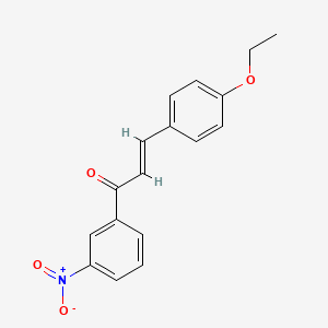 molecular formula C17H15NO4 B3165269 (2E)-3-(4-Ethoxyphenyl)-1-(3-nitrophenyl)prop-2-en-1-one CAS No. 89807-79-4