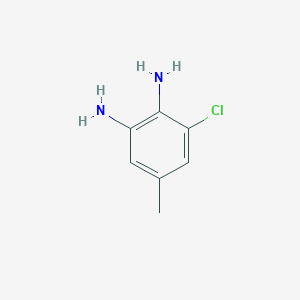 molecular formula C7H9ClN2 B3165327 3-Chloro-5-methylbenzene-1,2-diamine CAS No. 89856-67-7