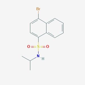 molecular formula C13H14BrNO2S B3165329 4-bromo-N-isopropylnaphthalene-1-sulfonamide CAS No. 898642-26-7