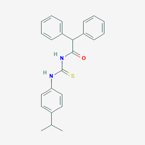 molecular formula C24H24N2OS B316536 N-(diphenylacetyl)-N'-(4-isopropylphenyl)thiourea 