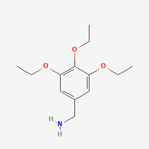 molecular formula C13H21NO3 B3165366 (3,4,5-三乙氧基苄基)胺 CAS No. 898808-58-7