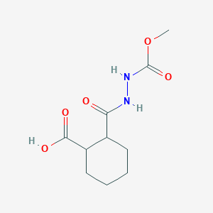 molecular formula C10H16N2O5 B3165384 2-[(methoxycarbonylamino)carbamoyl]cyclohexane-1-carboxylic Acid CAS No. 899017-22-2